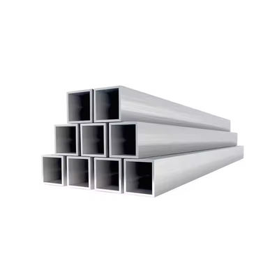 Custom Alu T5 T6 6061 6063 Aluminum Hollow Tubes Extruded Square Rectangle Aluminum Tubing Aluminum Square Tube